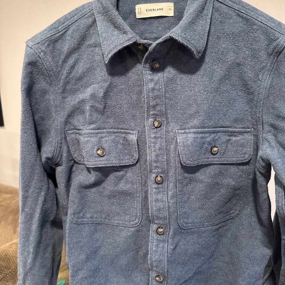 Everlane Denim Blue Collared Shirt